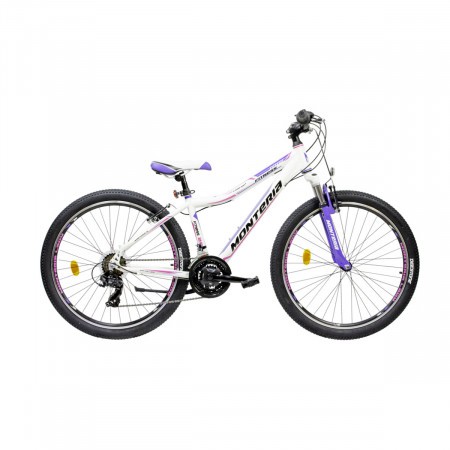 Bicicleta de munte Romet Monteria Fitness 26 Alb/Albastru/Roz 2021