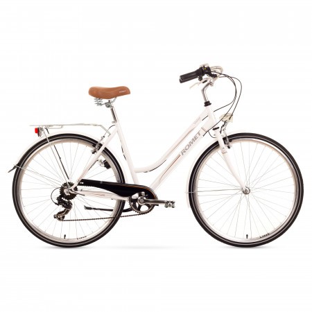 Bicicleta de oras pentru femei Romet Vintage D Alb L/19 2015
