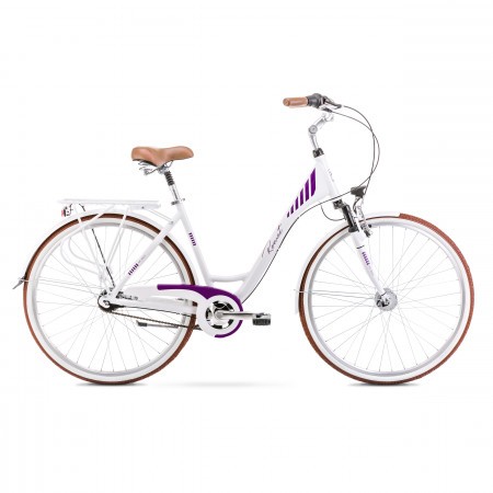 Bicicleta de oras pentru femei Art Deco 7 Alb/Violet 2020