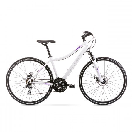 Bicicleta de trekking pentru femei Orkan 1 D Alb/Violet 2020