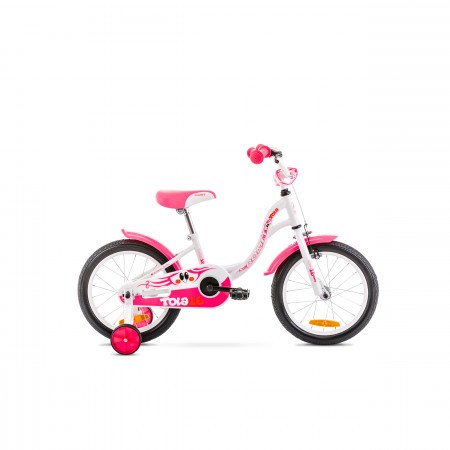Bicicleta pentru copii Tola 16 Alb/Roz 2020