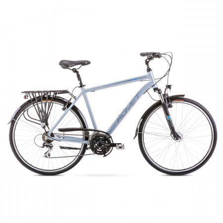 Bicicleta de trekking/oras pentru barbati Wagant 3 Argintiu/Albastru 2020