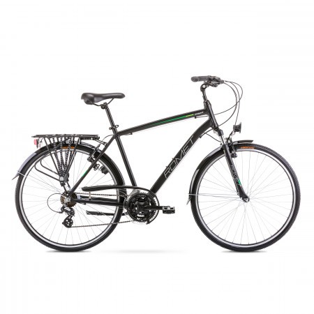 Bicicleta de trekking/oras pentru barbati Wagant Negru/Verde 2020