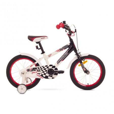 Bicicleta pentru copii Romet SALTO P 16 Alb-Negru 2018