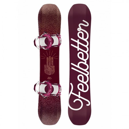 Set placa snowboard cu legaturi pentru femei Bataleon FeelBetter 2018