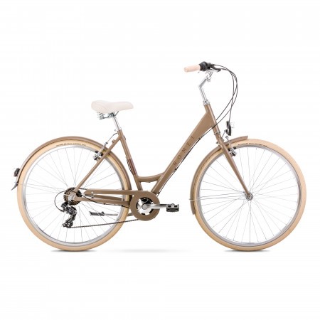 Bicicleta de oras pentru femei Romet Sonata 28 Eco Bej Sampanie 2022
