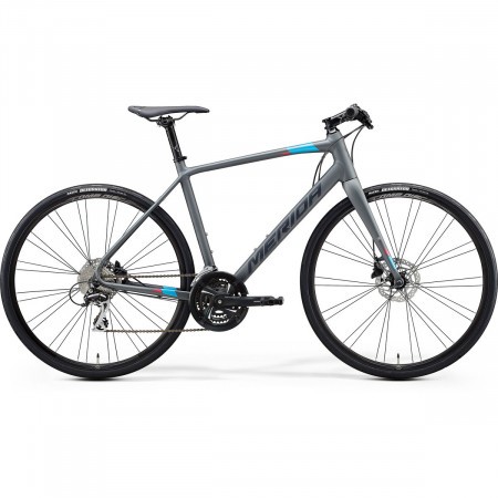 Bicicleta cursiera pentru Unisex Merida Speeder 100 Gri Mat(Albastru/Rosu) 2021