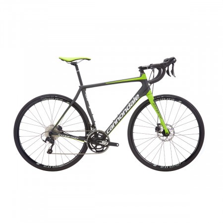 Bicicleta de sosea Cannondale Synapse Carbon Disc 105 56 Negru/Alb/Verde 2016