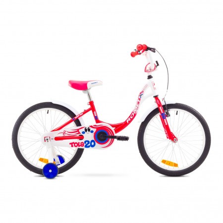 Bicicleta pentru copii Romet TOLA 20 Alb-Rosu 2018