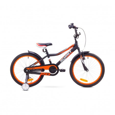 Bicicleta pentru copii Romet TOM 20 Negru-Portocaliu 2018