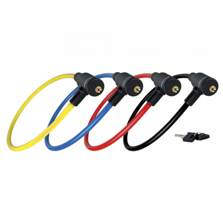 Antifurt Master Lock cablu cu cheie 650x8mm - diverse culori