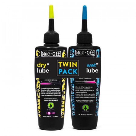 Muc-Off 120ml Wet&Dry Twin Pack
