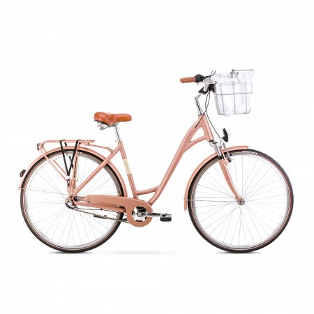 Bicicleta de oras pentru femei Romet Art Deco Eco Roz Mat 2022