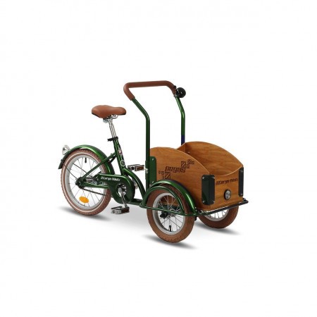 Bicicleta cargo unisex Pegas Mini Cargo 1 viteza Verde Smarald