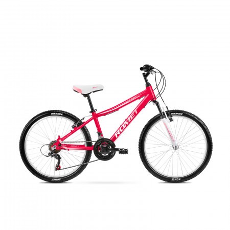 Bicicleta pentru copii Romet Jolene 24 S/13 Rosu zmeura/Roz/Alb 2021