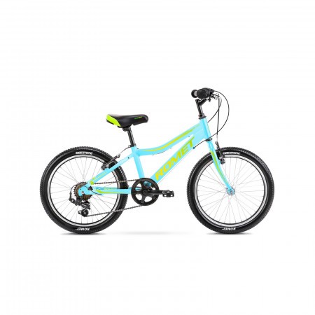 Bicicleta pentru copii Romet Rambler 20 Kid 1 S/10 Albastru/Verde/Galben 2021