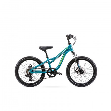 Bicicleta pentru copii Romet Rambler Fit 20 S/10 Turcoaz/Verde lime 2021