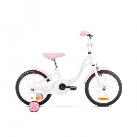 Bicicleta pentru copii Romet Tola 16 S/9 Alb/Turcoaz 2021