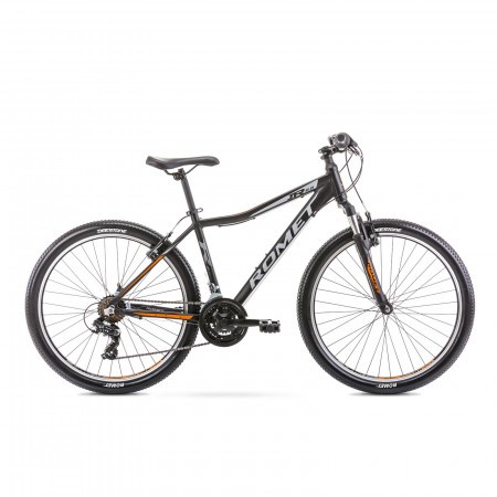Bicicleta de munte pentru copii Romet Rambler R6.0 Jr Negru/Portocaliu 2021