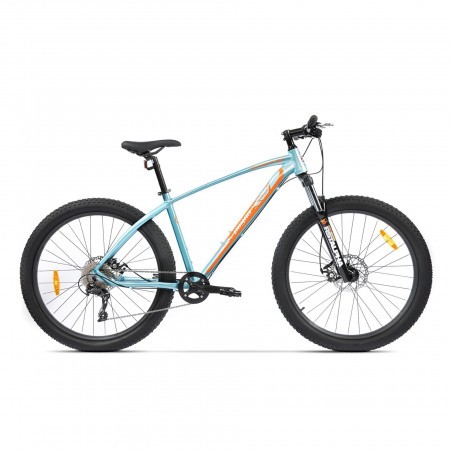 Bicicleta de munte pentru barbati Pegas Drumuri Grele 17 inch Bleu/Portocaliu
