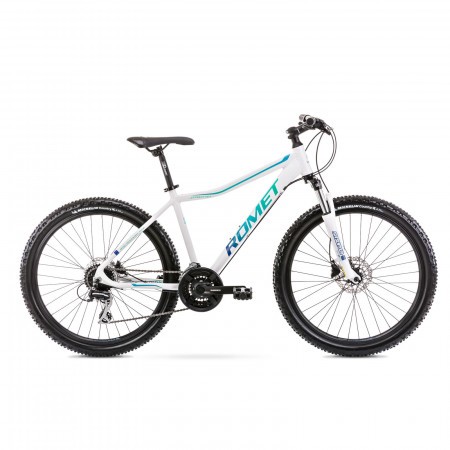 Bicicleta de munte pentru femei Romet Jolene 6.3 Alb/Verde 2021