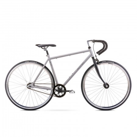 Bicicleta de oras unisex Romet Fixed Gear Grafit/Negru 2021