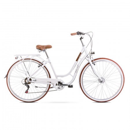 Bicicleta de oras pentru femei Romet Luiza 6S M/18 Alb 2021