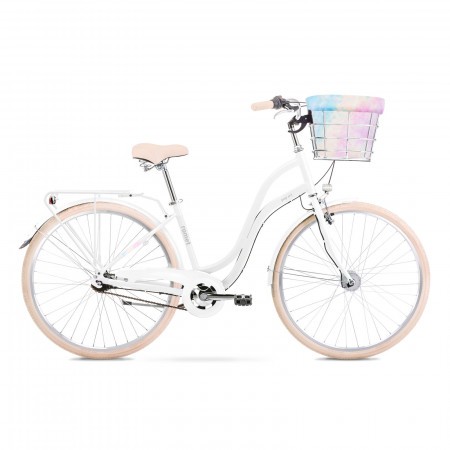 Bicicleta de oras pentru femei Romet Pop Art 28 Lux Alb 2021