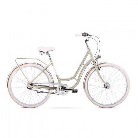 Bicicleta de oras pentru femei Romet Turing Classic M/18 Bej sampanie 2021