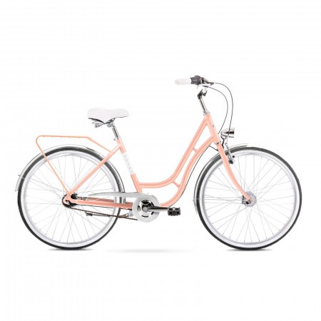 Bicicleta de oras pentru femei Romet Turing Lux M/18 Portocaliu deschis 2021