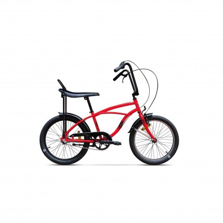 Bicicleta de oras unisex Pegas Strada Mini 2017 1 viteza Rosu Bomboana