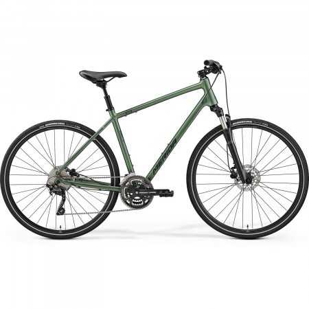 Bicicleta de Trekking/Oras Barbati Merida Crossway 300 Verde/Verde Inchis 22/23