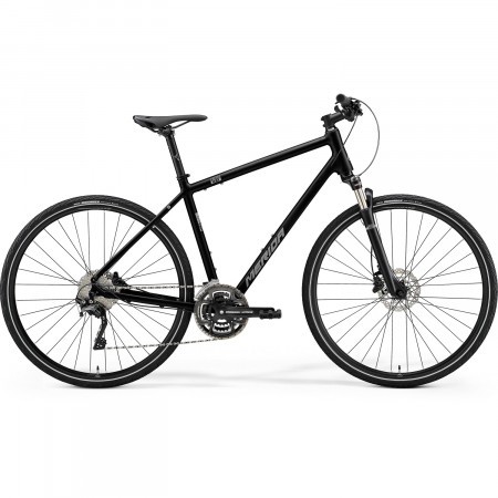 Bicicleta de Trekking/Oras Barbati Merida Crossway 500 Negru/Argintiu 22/23