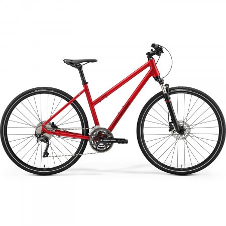 Bicicleta de trekking pentru femei Merida Crossway 500 Rosu 2021