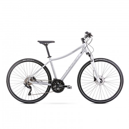 Bicicleta de trekking pentru femei Romet Orkan 7 D Argintiu 2021