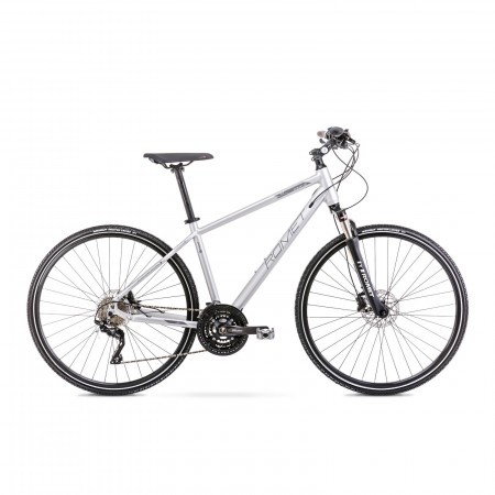 Bicicleta de trekking pentru barbati Romet Orkan 8 M Argintiu 2021