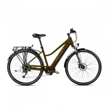 Bicicleta electrica de trekking/oras femei Romet Gazela 2 MM Maro/Grafit 2023