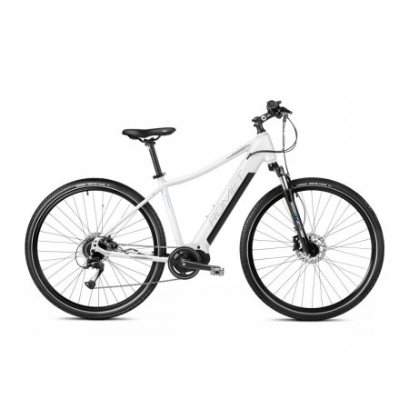 Bicicleta electrica de trekking femei Romet Orkan 2 D MM Alb/Argintiu 2023
