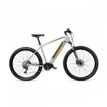 Bicicleta electrica MTB unisex Romet E-Rambler E9.0 Grafit/Portocaliu 2023