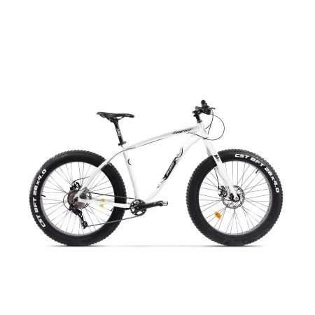 Bicicleta Fatbike unisex Pegas Suprem FX 17 inch Alb Perlat