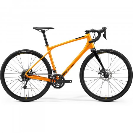 Bicicleta Gravel Unisex Merida Silex 200 Portocaliu/Negru 22/23