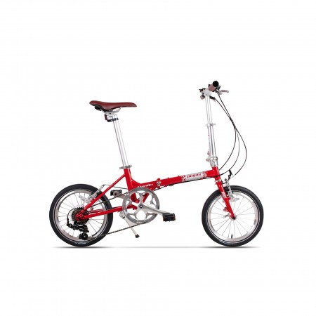 Bicicleta pliabila unisex Pegas Teoretic 7S pliabil Rosu Mat