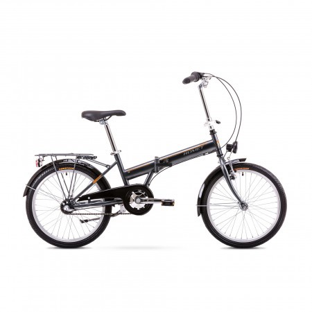 Bicicleta pliabila Unisex Romet Wigry 2 Grafit/Portocaliu 2019