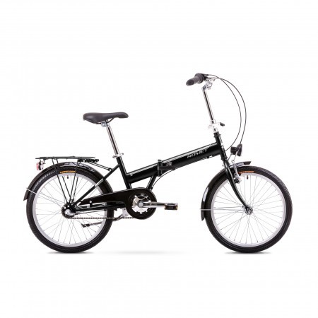 Bicicleta pliabila Unisex Romet Wigry 2 Negru/Alb 2019