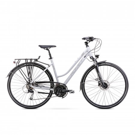 Bicicleta de Trekking/Oras pentru femei Romet Gazela 8 Gri 2022