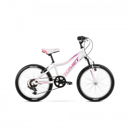 Bicicleta pentru copii Romet Jolene 20 Kid 2 Alb/Violet/Roz 2022