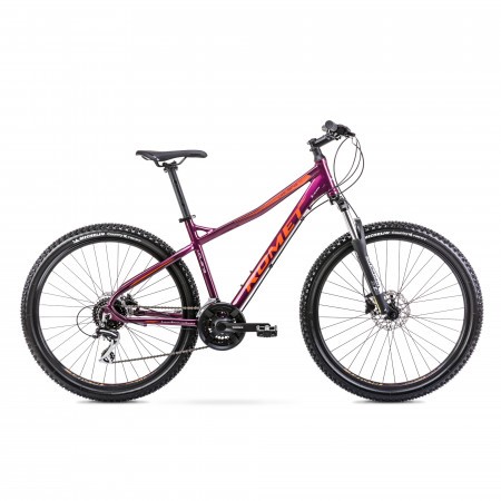 Bicicleta de Munte pentru femei Romet Jolene 7.2 Mov inchis/Portocaliu 2022