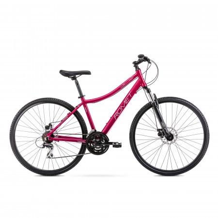 Bicicleta de Trekking pentru femei Romet Orkan 1 D Roz inchis 2022