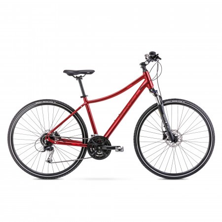 Bicicleta de Trekking pentru femei Romet Orkan 5 D Rosu/Negru 2022