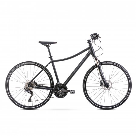 Bicicleta de Trekking pentru femei Romet Orkan 8 D Negru/Gri 2022